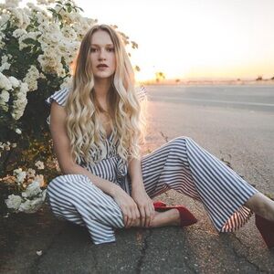 Vici Stripe Jumpsuit